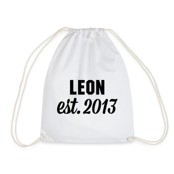 Leon est 2013 - Turnbeutel - Weiß - Vorne