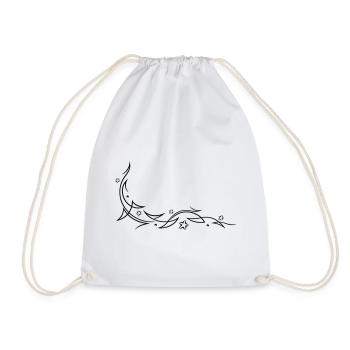 Tribal with stars - Drawstring Bag - white - Front
