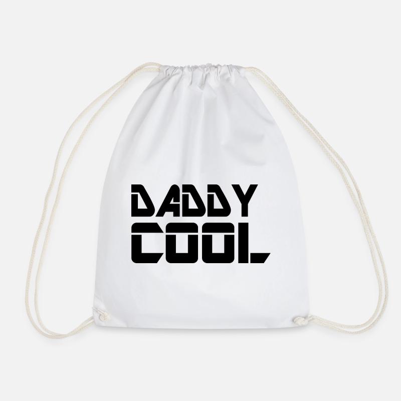 Geometrische Linienkunst Daddy Cool - Turnbeutel - Weiß