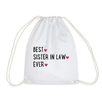 Best sister in law - Turnbeutel - Weiß - Vorne