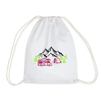 Holidays in the mountains - Drawstring Bag - white - Front