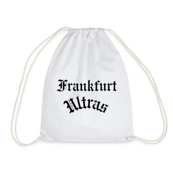 Frankfurt Ultras Tshirt Fan Fußball - Turnbeutel - Weiß - Vorne