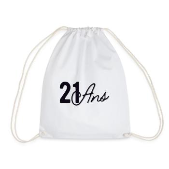 21 Ans - Sac de sport léger - blanc - Devant