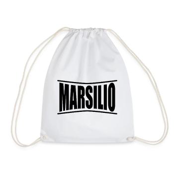 Marsilio t-shirt t-shirt idée cadeau - Sac de sport léger - blanc - Devant