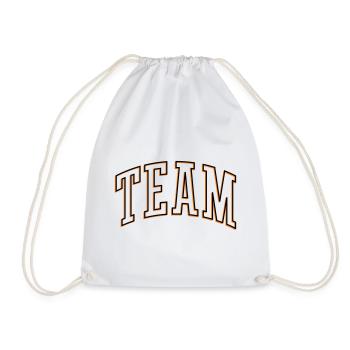 Team Outline - Drawstring Bag - white - Front