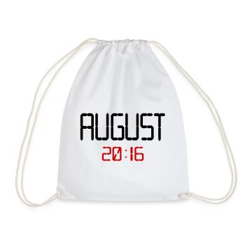 10. Geburtstag, August 2016 - Turnbeutel - Weiß - Vorne