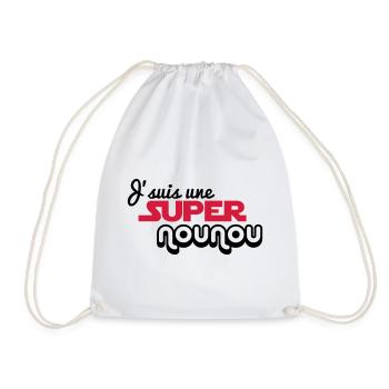 J'suis une super nounou - Sac de sport léger - blanc - Devant