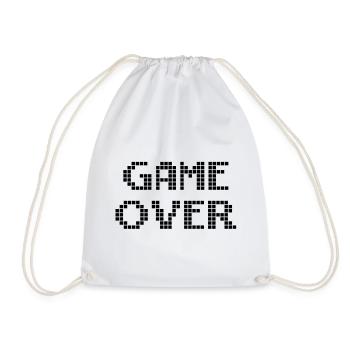 Game Over - Turnbeutel - Weiß - Vorne