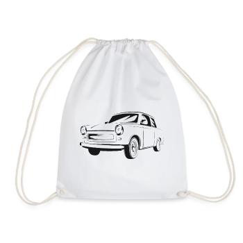  601 GDR History Symbol Trabi Oldtimer - Drawstring Bag - white - Front