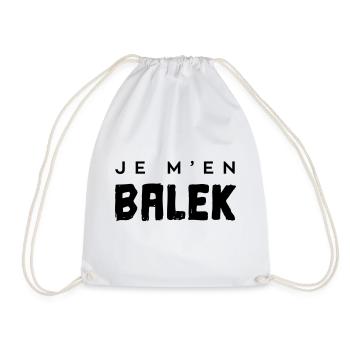 Je m'en balek - Sac de sport léger - blanc - Devant