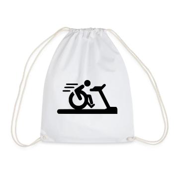 Fitness en fauteuil roulant # - Sac de sport léger - blanc - Devant