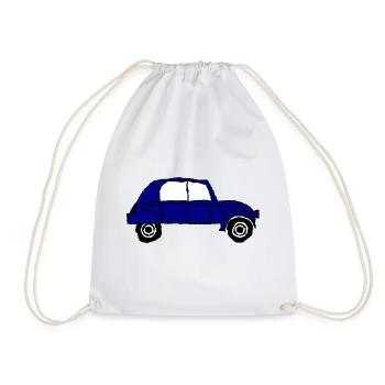 2 CV. VOITURE. RALLYE. FÊTE DES PERES. - Sac de sport léger - blanc - Devant