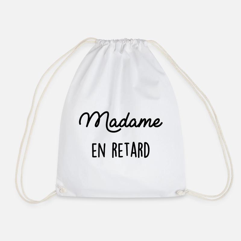 Madame en Retard - Turnbeutel - Weiß