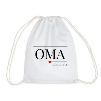 Beste Oma - Turnbeutel - Weiß - Vorne
