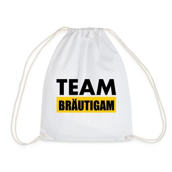 Team bräutigam - Turnbeutel - Weiß - Vorne
