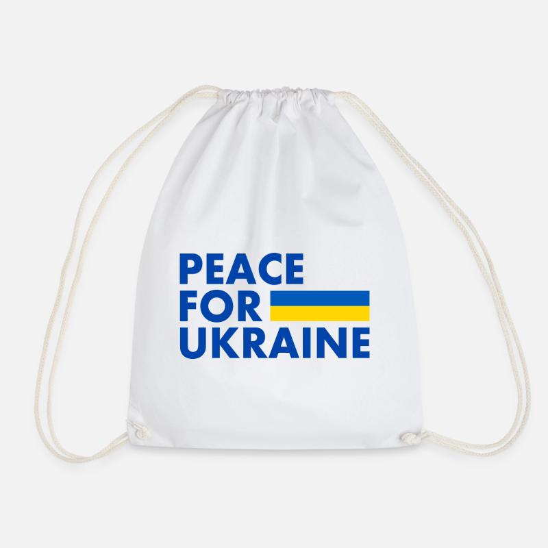 Peace for ukraine - Turnbeutel - Weiß