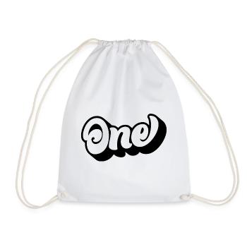 One 1st Birthday Kids Boys Girls 1 Year Old - Drawstring Bag - white - Front
