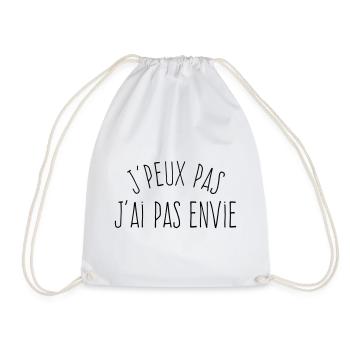 J'peux pas j'ai pas envie - Sac de sport léger - blanc - Devant