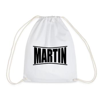 Martin t-shirt t-shirt idée cadeau - Sac de sport léger - blanc - Devant
