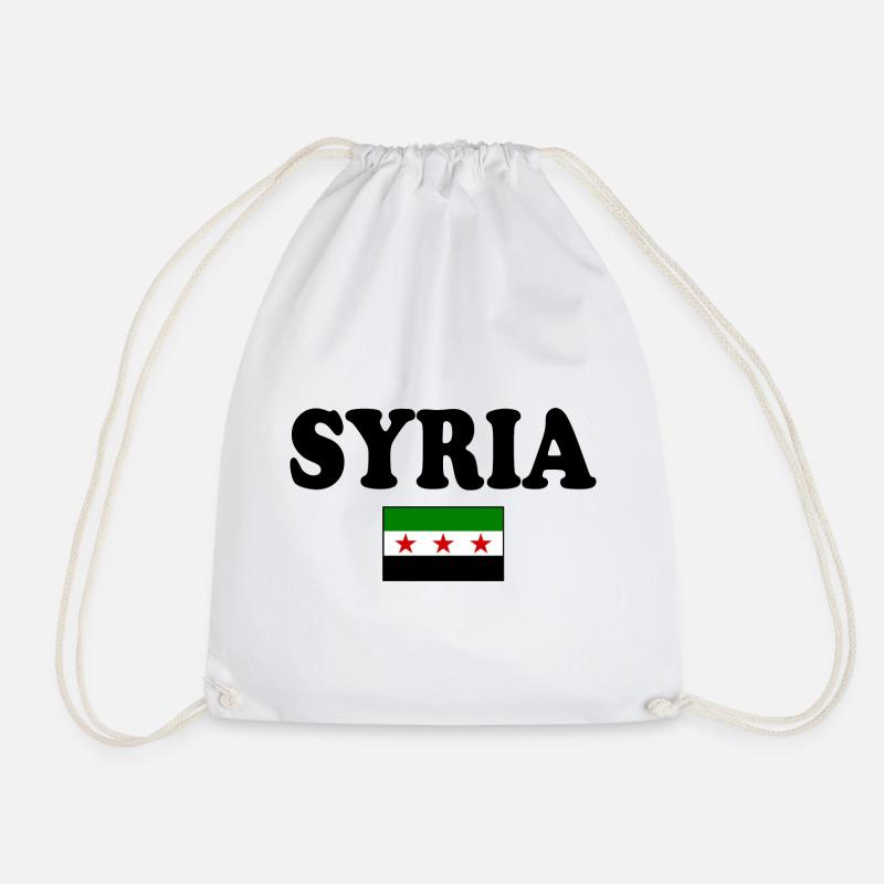 Drapeau de la Syrie - Sac de sport léger - blanc