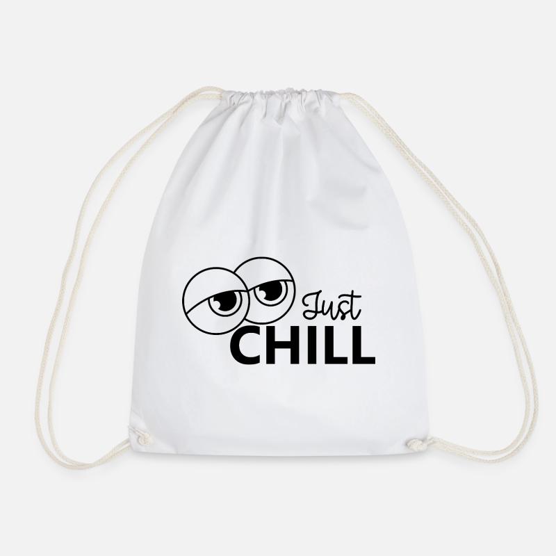 Just Chill / Just Relaxed - Turnbeutel - Weiß
