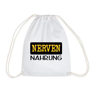 NERVENNAHRUNG - Turnbeutel - Weiß - Vorne