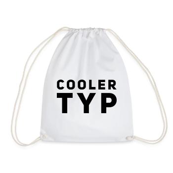 So sieht ein cooler Typ aus - Turnbeutel - Weiß - Vorne