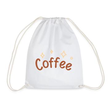 Lettrage Café Esquisse - Sac de sport léger - blanc - Devant