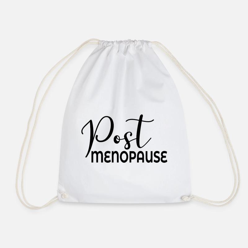 Frauen in Postmenopause - Turnbeutel - Weiß