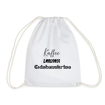 Café -> Apprentissage -> Crise existentielle - Sac de sport léger - blanc - Devant