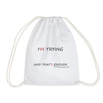 Conception minimaliste de la santé mentale - Sac de sport léger - blanc - Devant
