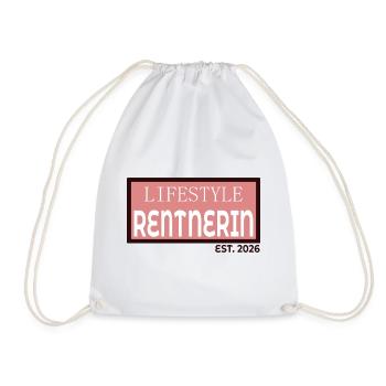 Retiree 2026 Lifestyle - Drawstring Bag - white - Front