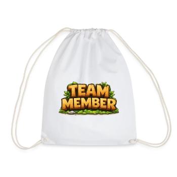 Team Members - Drawstring Bag - white - Front