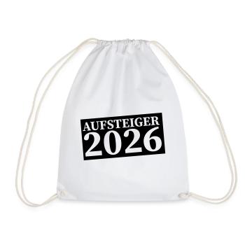 aufsteiger_2026 - Turnbeutel - Weiß - Vorne