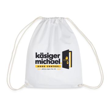 Käsiger Michael Türkontrolle Logo - Turnbeutel - Weiß - Vorne