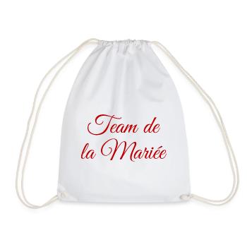 EVJF Team Future Mariée. Enterrement célibataire - Sac de sport léger - blanc - Devant