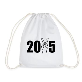 2025 - Drawstring Bag - white - Front