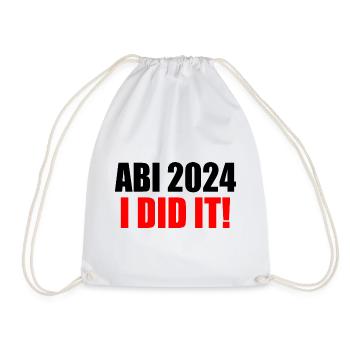 Abi 2024 - Turnbeutel - Weiß - Vorne