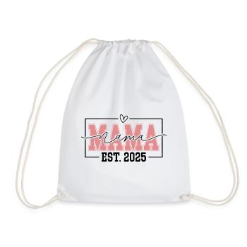 Cute Mama Est. 2025 New Mom Mother's Day Gift - Sac de sport léger - blanc - Devant