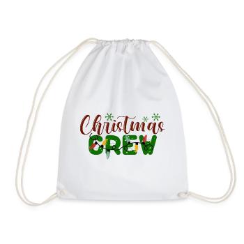 Christmas Crew Holiday Pattern - Drawstring Bag - white - Front