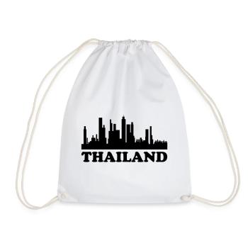 Thailand Skyline - Turnbeutel - Weiß - Vorne