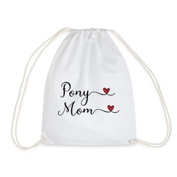 Pony Mama - Turnbeutel - Weiß - Vorne