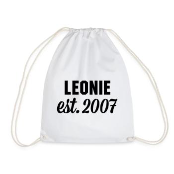 Leonie est 2007 - Turnbeutel - Weiß - Vorne
