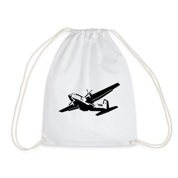 c160 - Drawstring Bag - white - Front