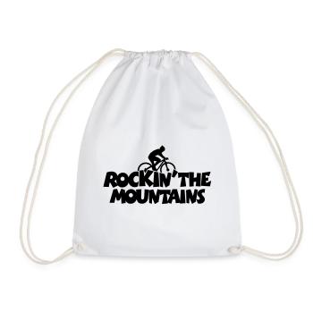 Rockin' the Mountains Mountainbiking - Turnbeutel - Weiß - Vorne