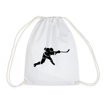 Eishockey - Turnbeutel - Weiß - Vorne