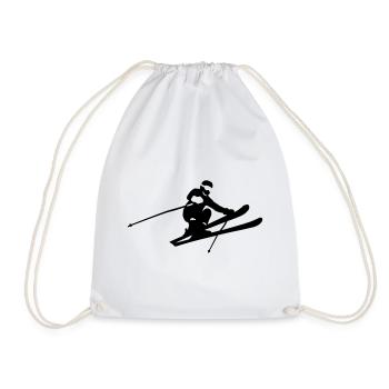saut à ski - Sac de sport léger - blanc - Devant