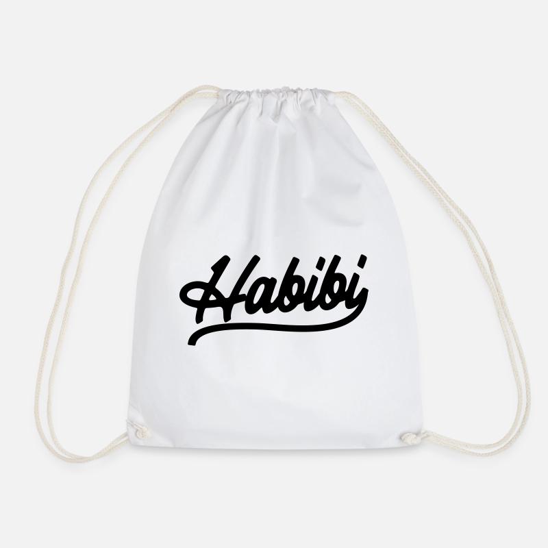 Habibi - Drawstring Bag - white