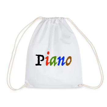 piano - Turnbeutel - Weiß - Vorne