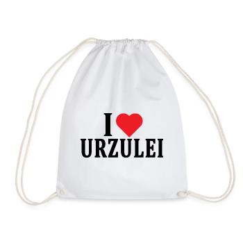 T-shirt Io amo Urzulei t-shirt Sardegna - Drawstring Bag - white - Front